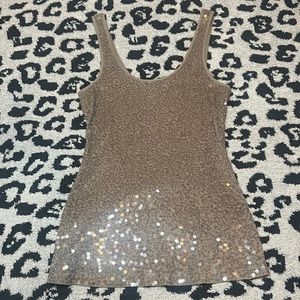 Express sequin top